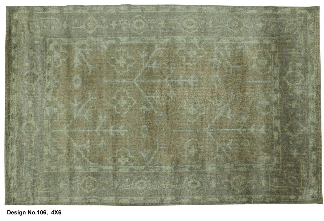 Hand knotted Indian Modern Rug 4'0" x 6'0" ABC Rugs Kilims